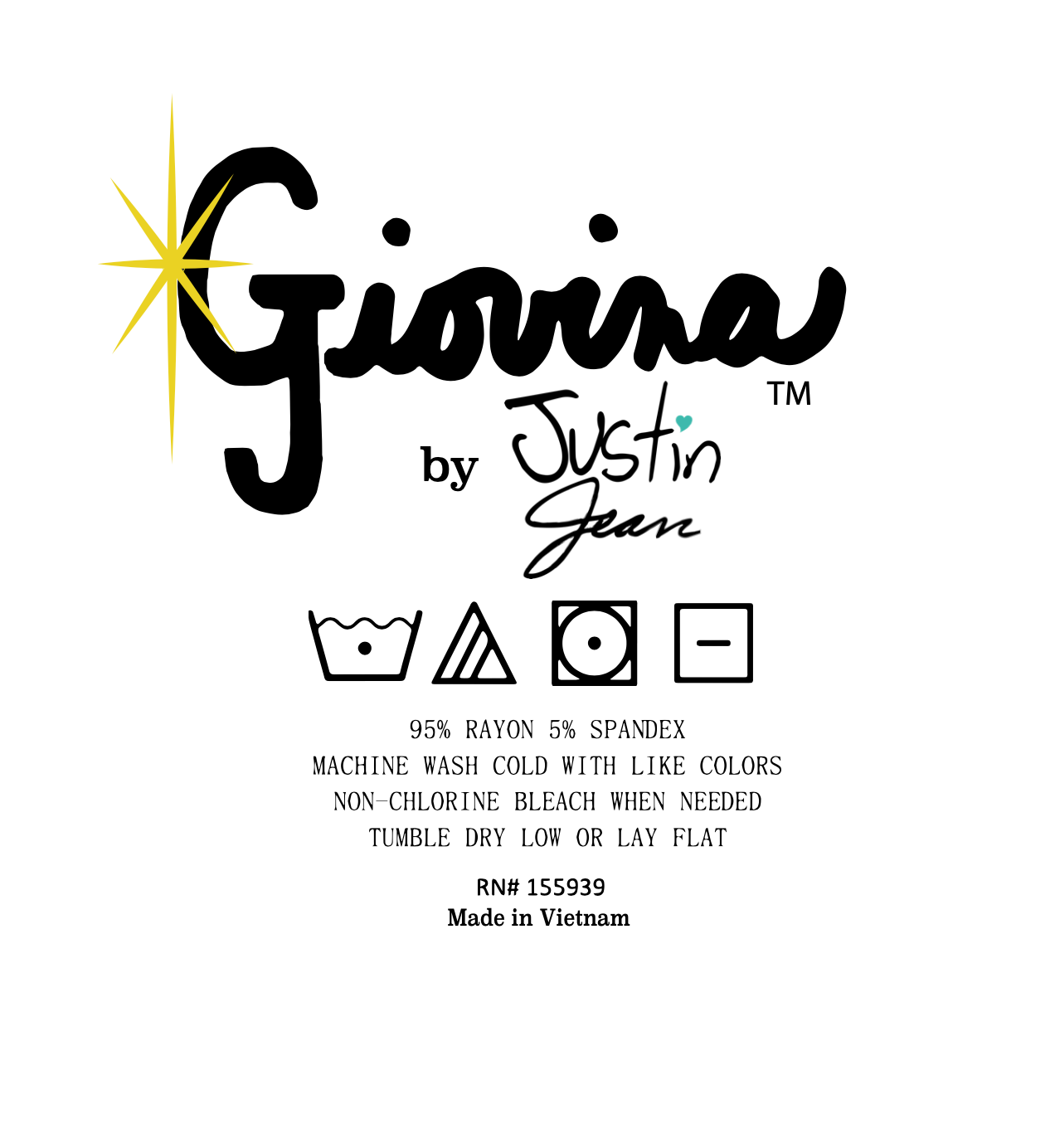 Giovina "Lead with your Heart" Women's Long Sleeve Pajama Set: XS-XXL
